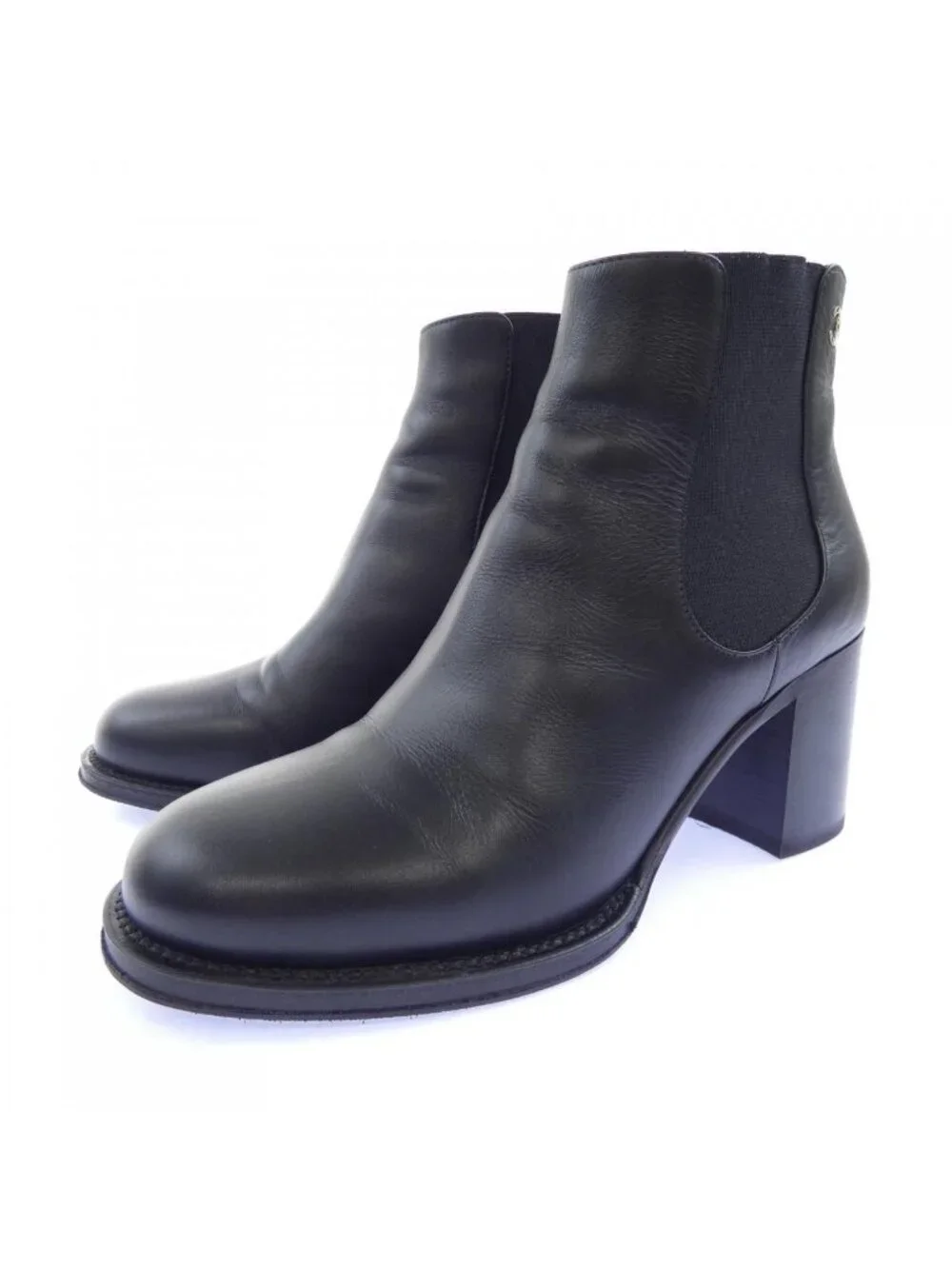 Chanel Short Boots Black